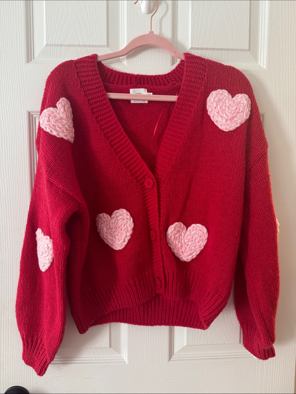 Luna Ivy Red Heart Sweater